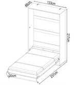 CP-02 Vertical Wall Bed Concept 120cm 