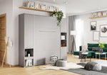 CP-03 Vertical Wall Bed Concept 90cm with Storage Cabinet 
