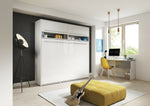 CP-04 Horizontal Wall Bed Concept 140cm with Over Bed Unit 