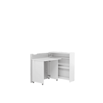 Work Concept Slim Convertible Hidden Desk 90cm [White] - Interior Layout 3