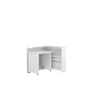 Work Concept Slim Convertible Hidden Desk 90cm [White] - Interior Layout 3