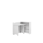 Work Concept Slim Convertible Hidden Desk 90cm [White] - Interior Layout
