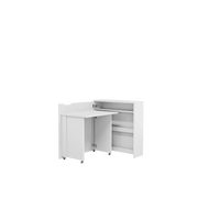 Work Concept Slim Convertible Hidden Desk 90cm [White] - Interior Layout