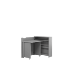 Work Concept Slim Convertible Hidden Desk 90cm [Grey] - Interior Layout