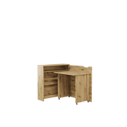 Work Concept Slim Convertible Hidden Desk 90cm [Oak Artisan] - Interior Layout  2