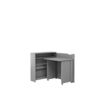 Work Concept Slim Convertible Hidden Desk 90cm [Grey] - Interior Layout 2