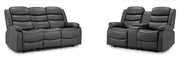 California Leather Electric Recliner Sofa - Grey 3+2 Set - 189 x 170 CM 