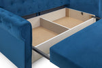 California Sofabed - Plush Blue 3 Seater 