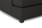 Carnaby Classic Black Fabric U Shape Corner Sofa