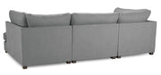 Carnaby Classic Grey Fabric U Shape Corner Sofa