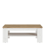 Celesto Coffee Table in White and Oak 