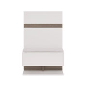 Chelsea Bedside extension for bed in White with Oak Trim 
