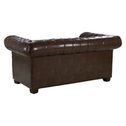 Chesterfield Antique Brown 2 Seater Sofa