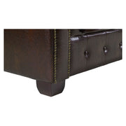 Chesterfield Antique Brown 3 Seater Sofa