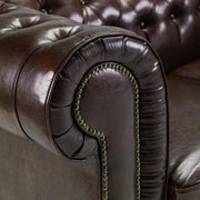 Chesterfield Antique Brown Large Corner Sofa