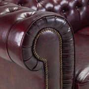 Chesterfield Oxblood Red Leather Armchair