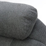Chicago Electric Fabric Recliner Sofa - Graphite 2 Seater - 136 CM 