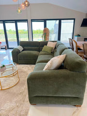 Chicago Sofa Green Modular Corner Sofa - 286 x 204 CM