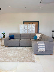 Chicago Sofa Grey Modular Corner Sofa - 286 x 204 CM