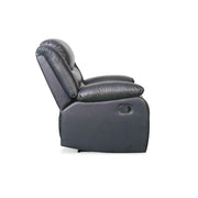 Conrad Black Leather Manual Recliner Armchair
