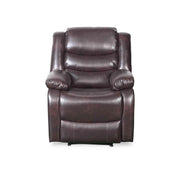 Conrad Brown Leather Manual Recliner Armchair