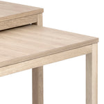 Cornus Coffee Table in White Oak Set of 2 