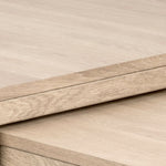 Cornus Coffee Table in White Oak Set of 2 