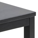 Cornus Square Coffee Table Set in Matt Black Set of 3 