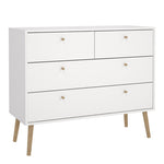 Cumbria Chest 2 + 2 Drawers White 