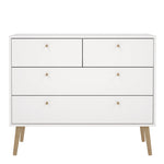 Cumbria Chest 2 + 2 Drawers White 