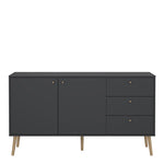 Cumbria Sideboard 2 Doors + 3 Drawers Dark Grey 