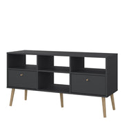 Cumbria TV-Unit 2 Drawers Dark Grey 