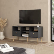 Cumbria TV-Unit 2 Drawers Dark Grey 