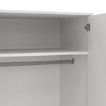 Cumbria Wardrobe with 2 Doors + 2 Drawers White 