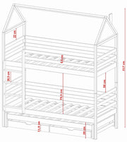 Dalia Bunk Bed with Trundle and Storage
