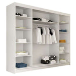 Dart III 250cm Sliding Door Wardrobe Black 