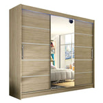 Dart VI 250cm Sliding Door Wardrobe Sonoma 