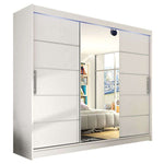 Dart VI 250cm Sliding Door Wardrobe White 