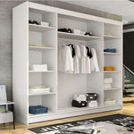 Dart VI 250cm Sliding Door Wardrobe White 