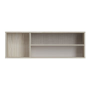 Denim Shelf in Light Walnut, Grey Fabric Effect and Cashmere 