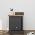 charcol bedside cabinet 