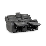 Gray reclining sofa 