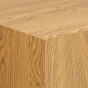 Dice Square Coffee Table Set in Oak Effect 