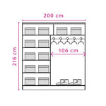 Dome DO8 Sliding Door Wardrobe 