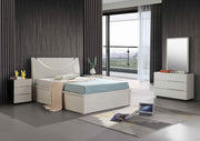 Eclipse Light Grey High Gloss Ottoman Bed - Storage Lift Up | Single 3FT 