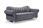 Elegance Sofa - Grey 3 Seater 