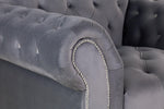 Elegance Sofa - Grey 3 Seater 