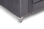 Elegance Sofa - Grey 3 Seater 