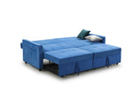 Elegance Sofabed - Plush Blue 3 Seater 