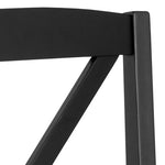 Elvira Dining Chair in Black and Oak Set of 2 